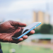 hand holding a smartphone