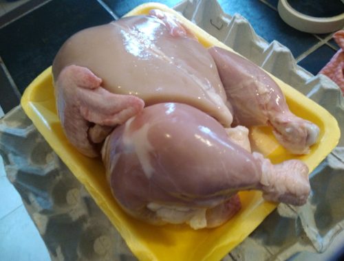skinless whole chicken